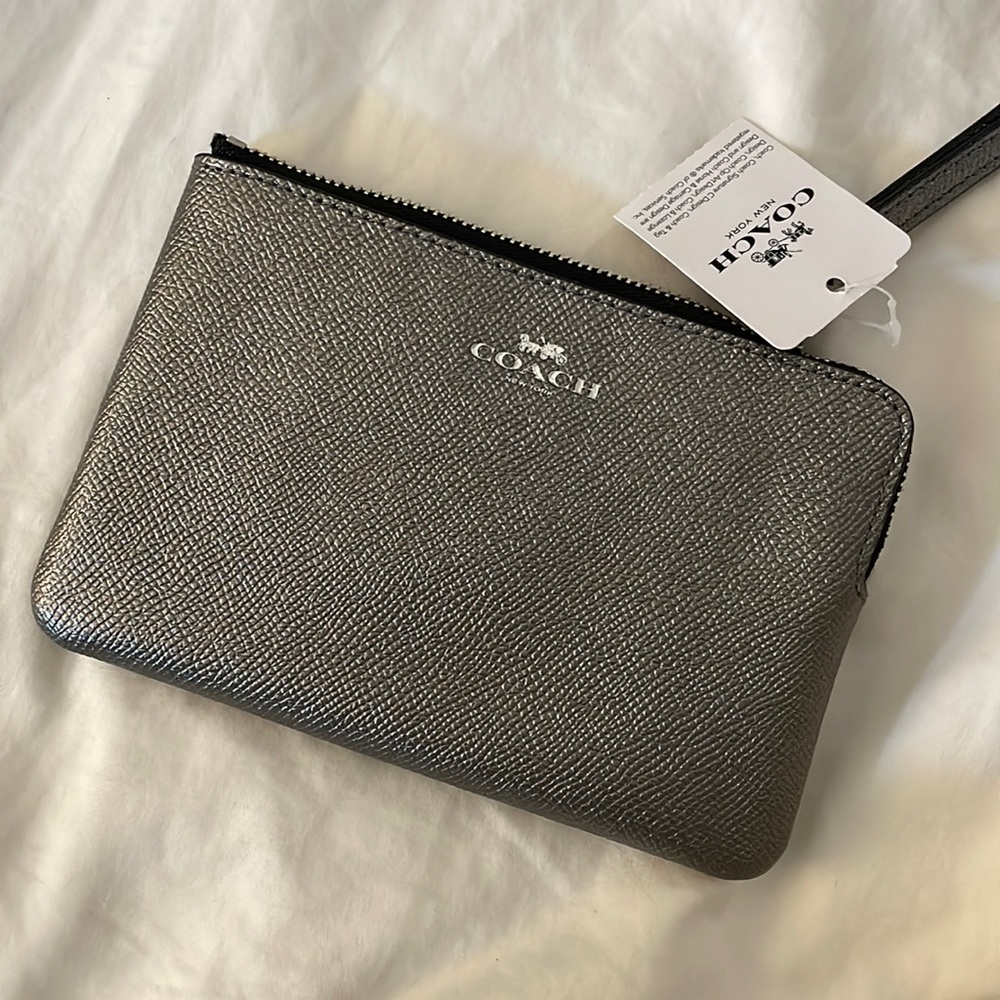Coach Leather Wristlet